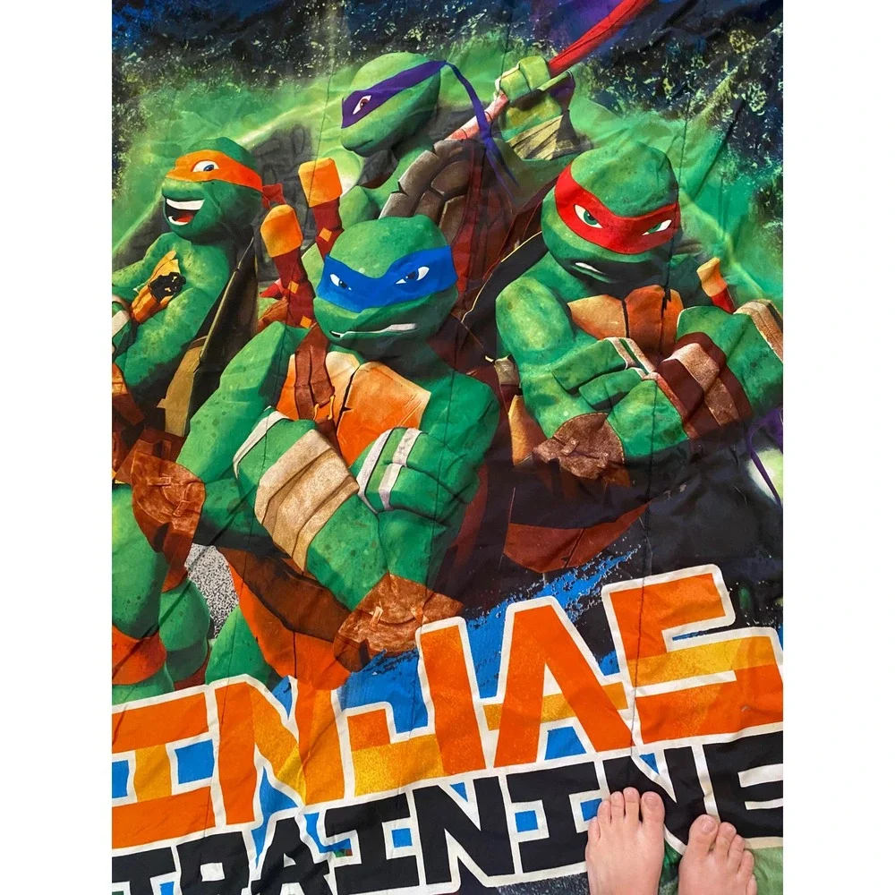 Teenage Mutant Ninja Turtles Twin Comforter Set Ninjas In Training Blue Green